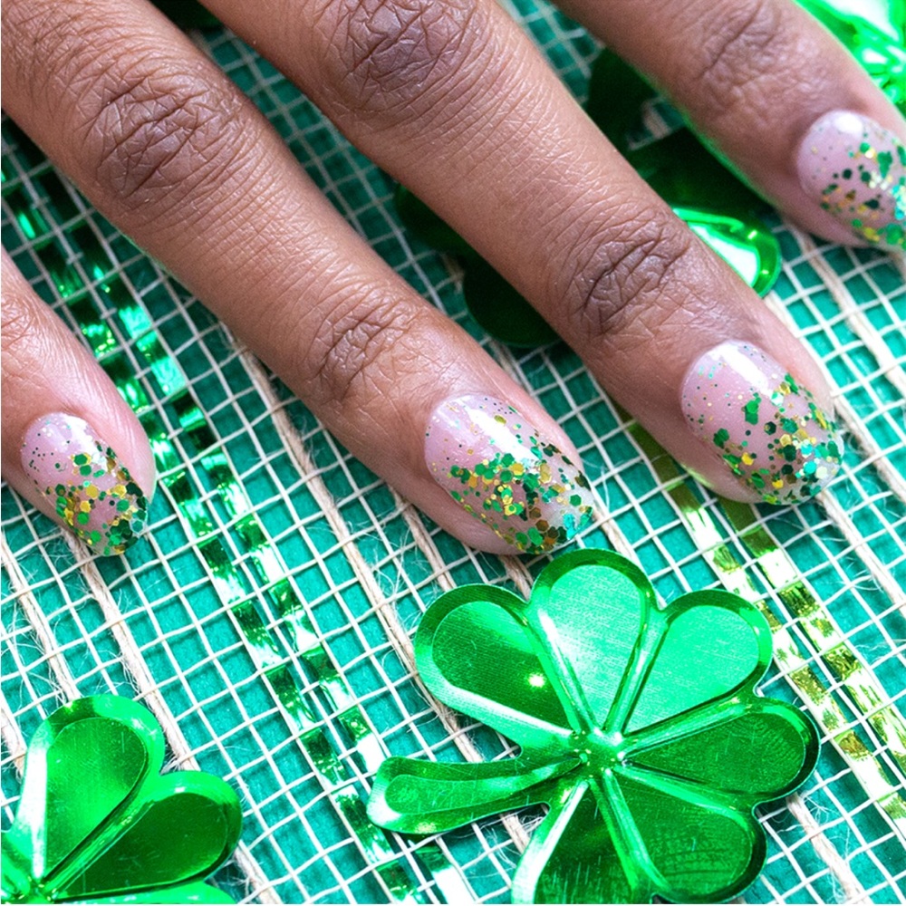 *Retired* Color Street: Total Celt-down | St. Patrick’s Day Green Gold Clear